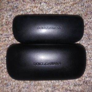 2 Dolce & Gabbana eyeglass cases(JUST CASES)